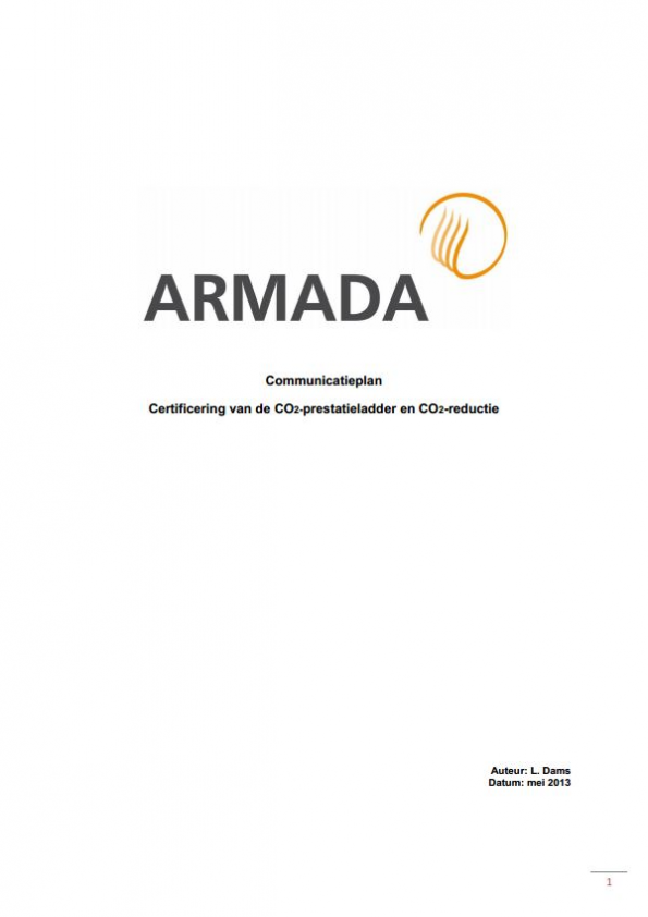 Communicatieplan Armada Communicatieplan Armada (3C2)